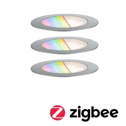 Plug & Shine LED Bodeneinbauleuchte Smart Home Zigbee 3.0 - Floor 3er-Set