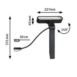Plug & Shine LED Gartenstrahler - Ito Einzelspot Horizontale Ausrichtung
