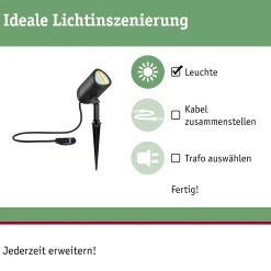 Plug & Shine LED Gartenstrahler Smart Home Zigbee 3.0 - Shira