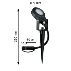 Plug & Shine LED Gartenstrahler - Sting Einzelspot insektenfreundlich