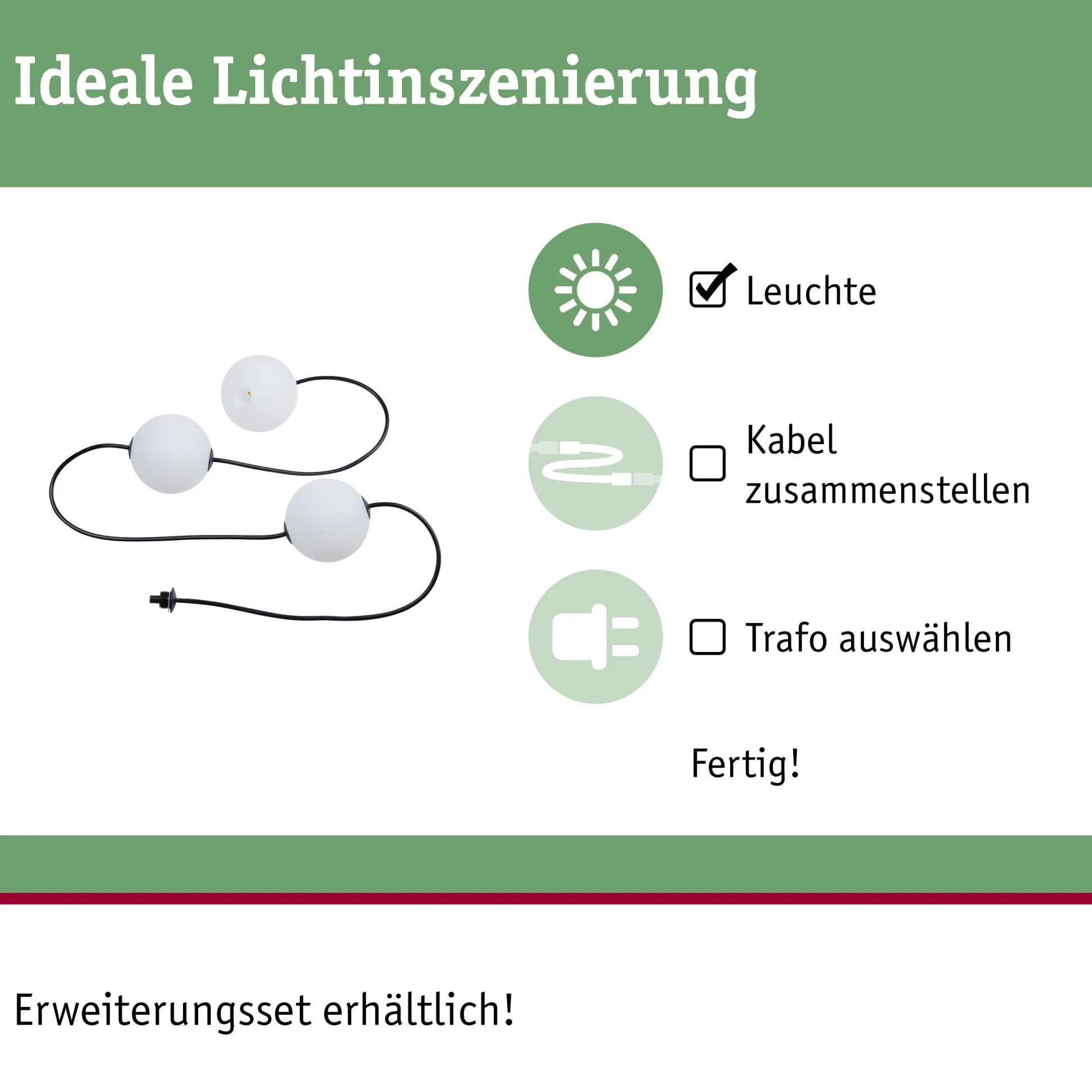 Plug & Shine LED Lichterkette - Naima Erweiterungsset