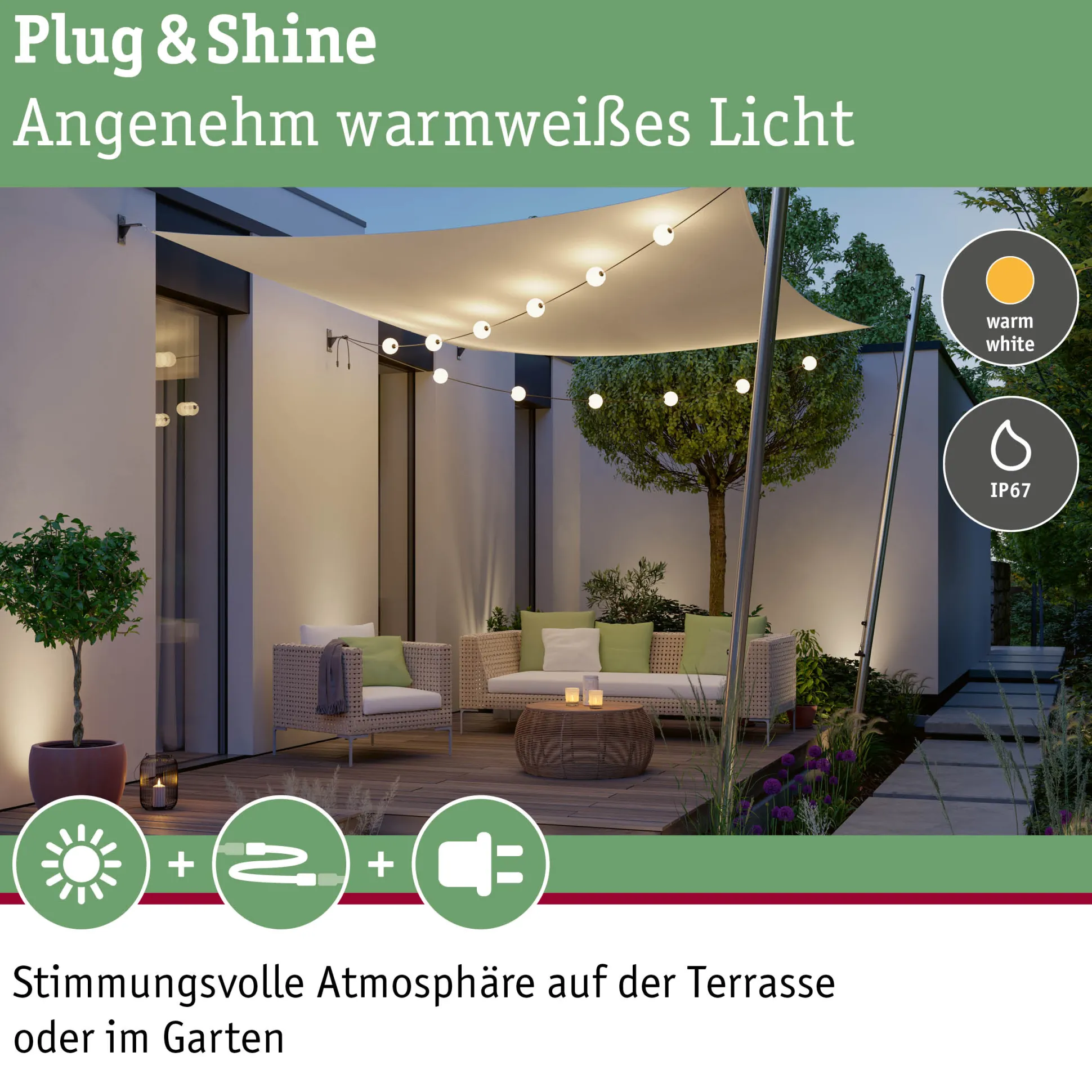 Plug & Shine LED Lichterkette - Naima Erweiterungsset