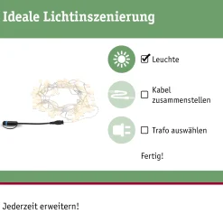 Plug & Shine LED Lichterkette - Warmweiß