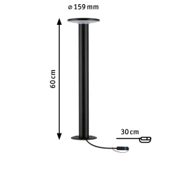 Plug & Shine LED Pollerleuchte - Plate Einzelleuchte insektenfreundlich