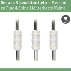 Plug & Shine LED Stecksockel - Naima 3er-Set