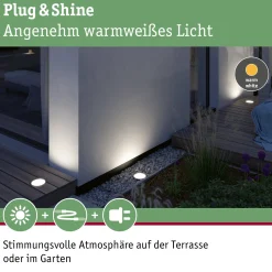 Plug & Shine LED Wandfluter - Ocos Einzelleuchte