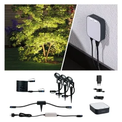 Plug & Shine Preisattraktives Starterset Zigbee 3.0 - Smart Home smik + LED Erdspieß Sting