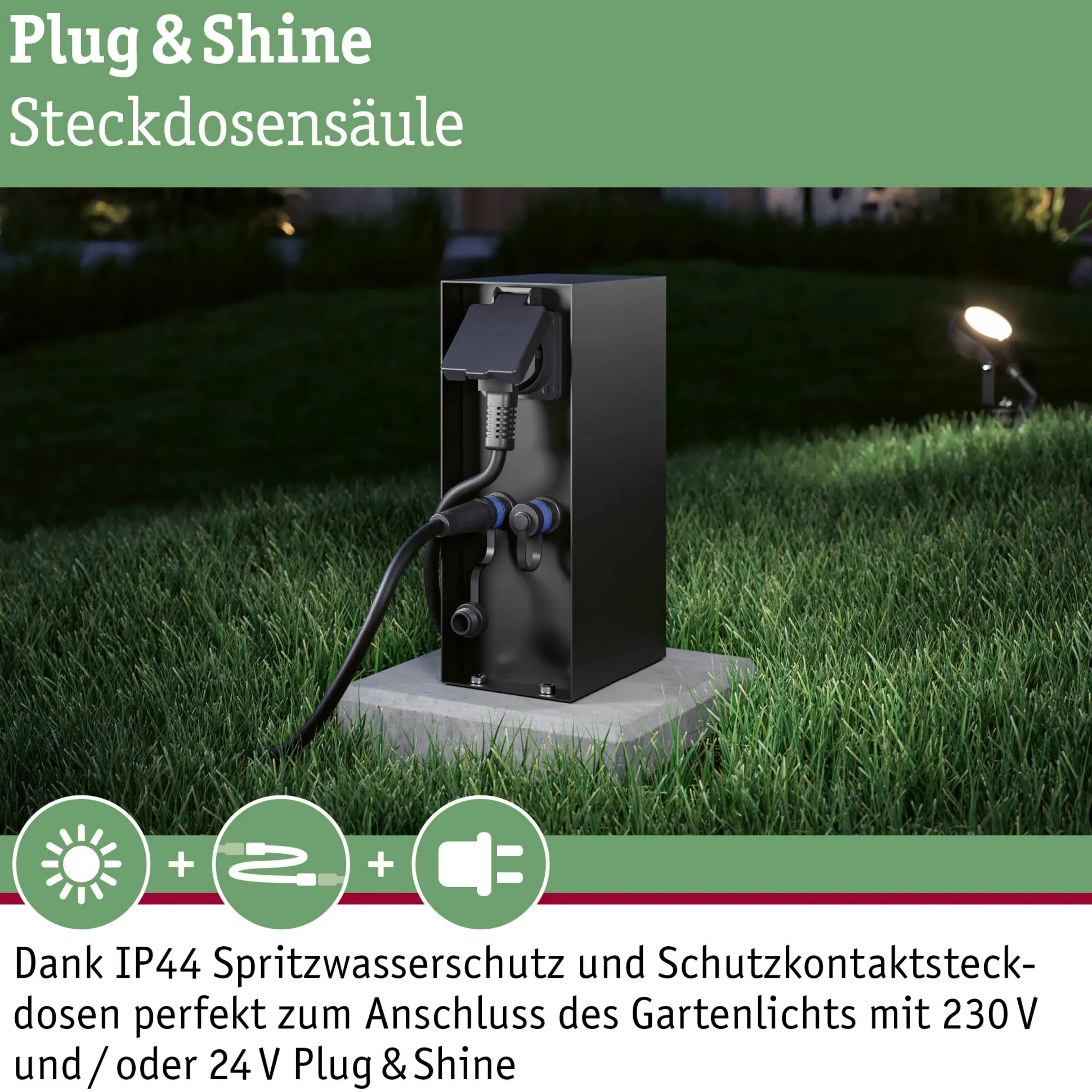 Plug & Shine Steckdosensäule - Rio