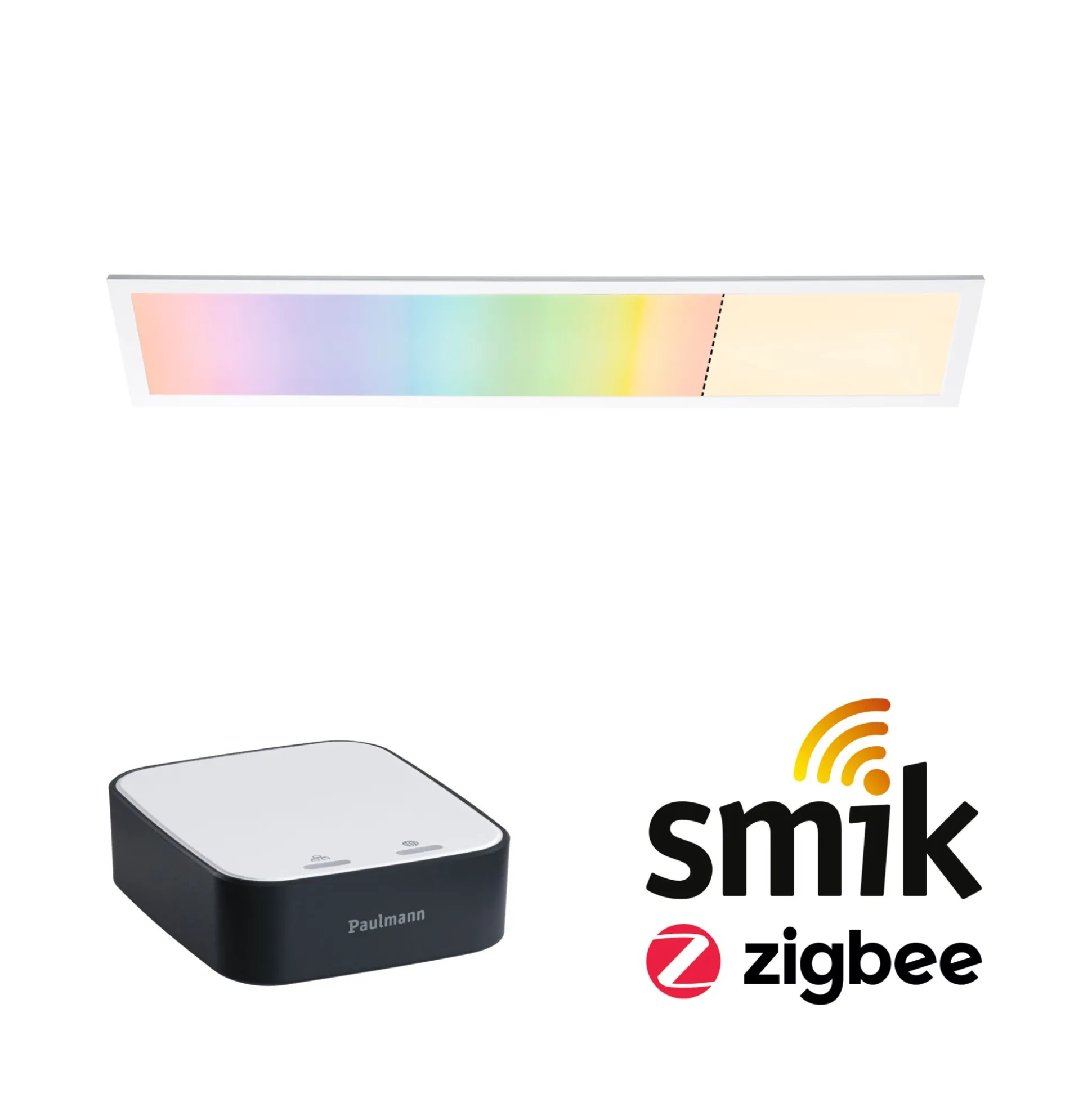 Preisattraktives Starterset Zigbee 3.0 - Smart Home smik Gateway + LED Panel Amaris