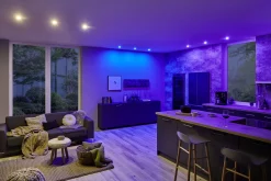 Preisattraktives Starterset Zigbee 3.0 - Smart Home smik Gateway mit Wandtaster + LED Einbauleuchte Nova Plus Coin Basisset schwenkbar RGBW