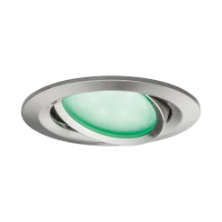 Preisattraktives Starterset Zigbee 3.0 - Smart Home smik Gateway mit Wandtaster + LED Einbauleuchte Nova Plus Coin Basisset schwenkbar RGBW