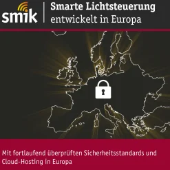 Preisattraktives Starterset Zigbee 3.0 - Smart Home smik Gateway mit Wandtaster + LED Einbauleuchte Nova Plus Coin Basisset schwenkbar RGBW