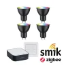Preisattraktives Starterset Zigbee 3.0 - Smart Home smik Gateway + LED Reflektor GU10 RGBW + Schalter