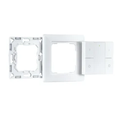 Preisattraktives Starterset Zigbee 3.0 - Smart Home smik Gateway mit Wandtaster + LED Einbauleuchte Nova Plus Coin Basisset schwenkbar Tunable White