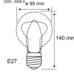 Preisattraktives Starterset Zigbee 3.0 - Smart Home smik Gateway + LED Birne Filament G95 Tunable White + Schalter