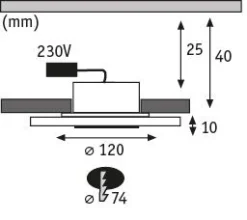 Premium LED Einbauleuchte - Whirl Basisset