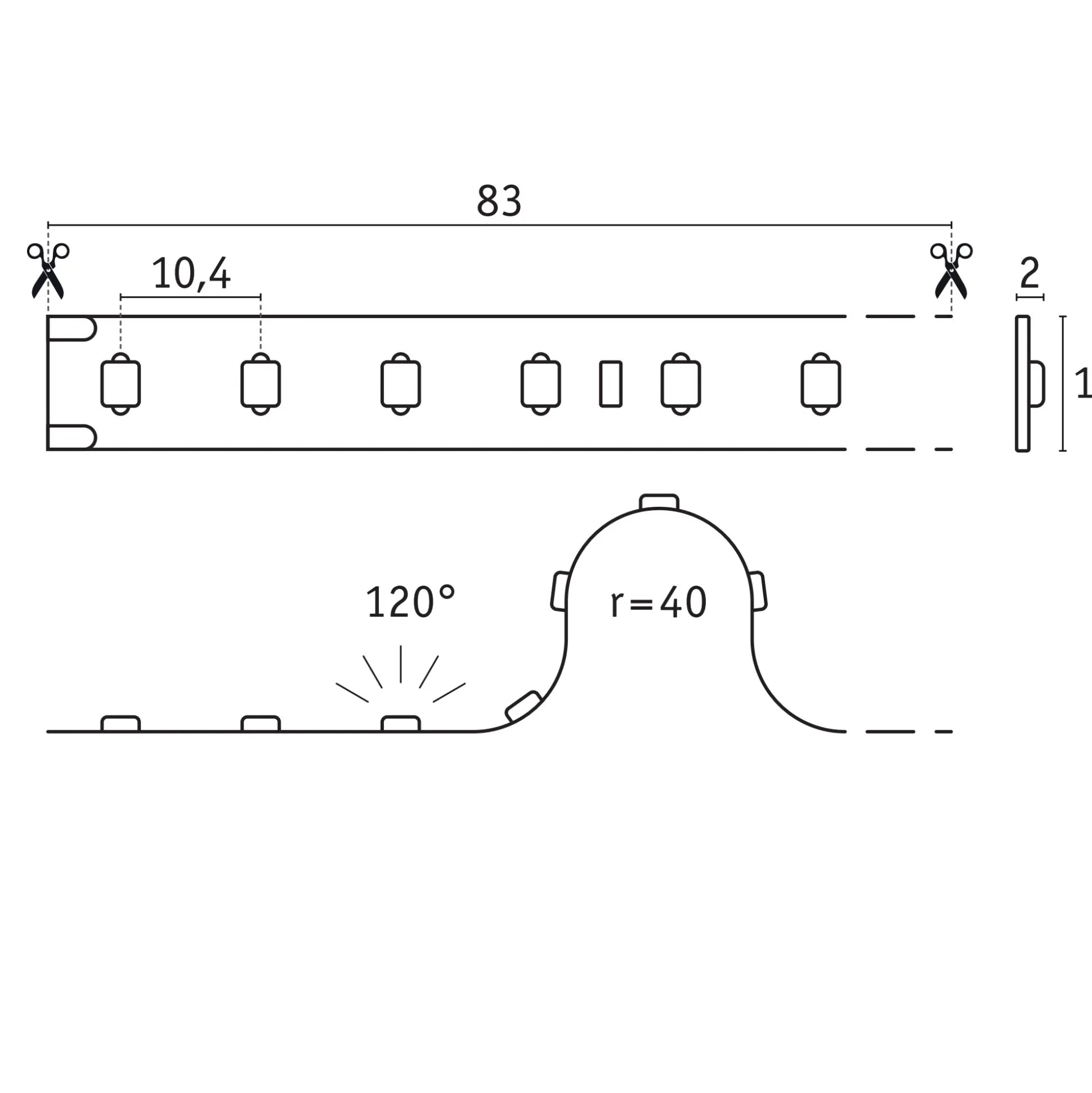 Pro Strip LED Strip - Gold P75 965