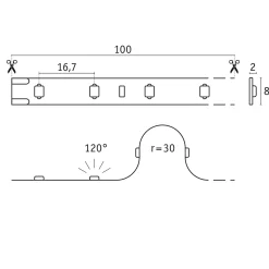 Pro Strip LED Strip - Gold P25 940