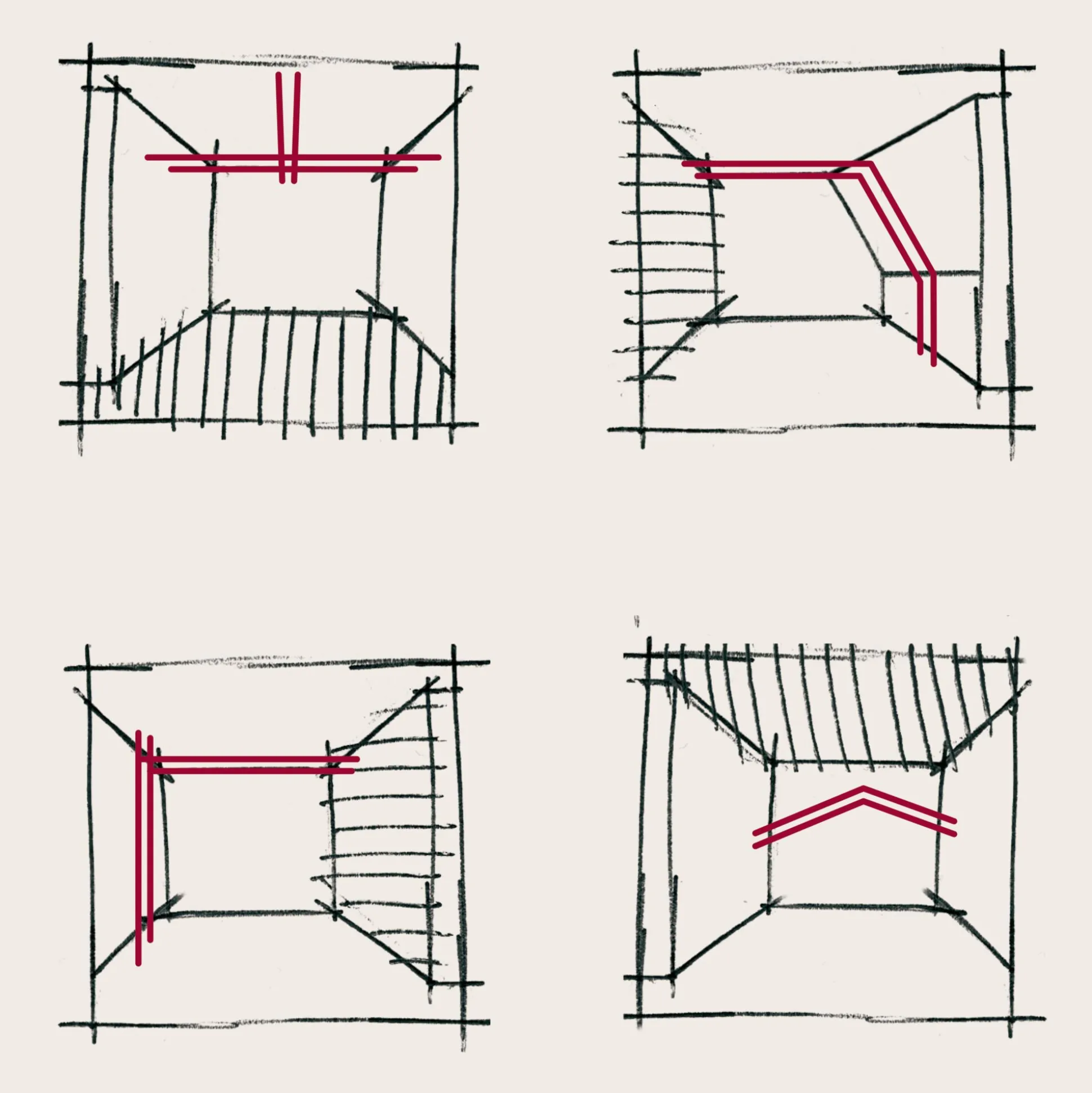 Seilsystem Montageset - Halterung