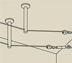 Seilsystem Montageset - Umlenker/Abhängung