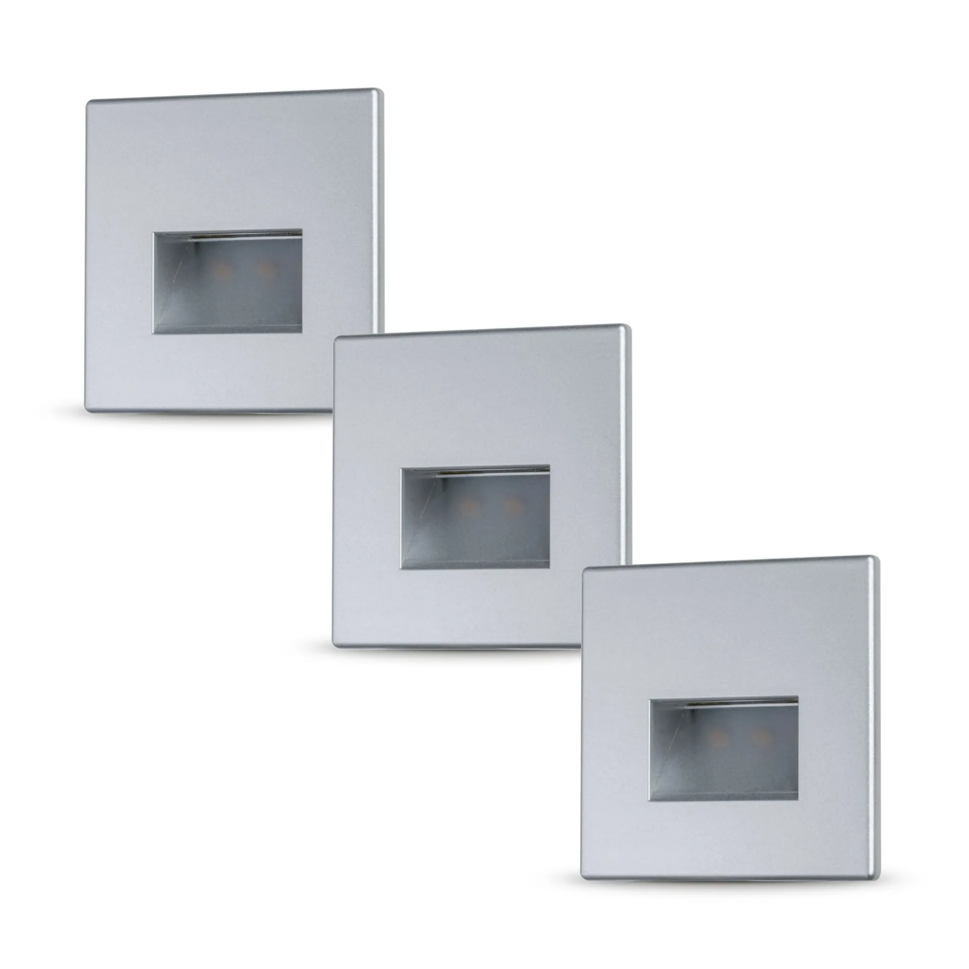 Set LED Wandeinbauleuchte - Edge 3er-Set