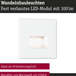 Set LED Wandeinbauleuchte - Edge 3er-Set