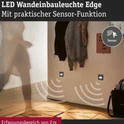 Set LED Wandeinbauleuchte - Edge 3er-Set
