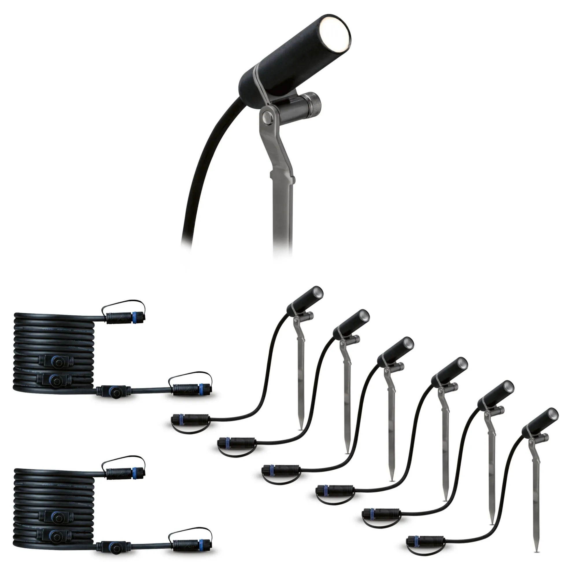 Set Plug & Shine LED Gartenstrahler - Plantini 6er-Set