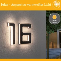 Set Solar LED Hausnummernleuchte - Nummer 16