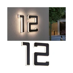 Set Solar LED Hausnummernleuchte - Nummer 12