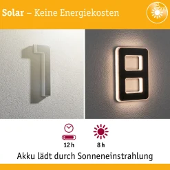 Set Solar LED Hausnummernleuchte - Nummer 18