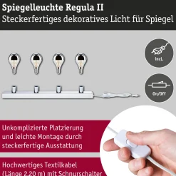 Set Spiegelleuchte - Regula II 4-flammig