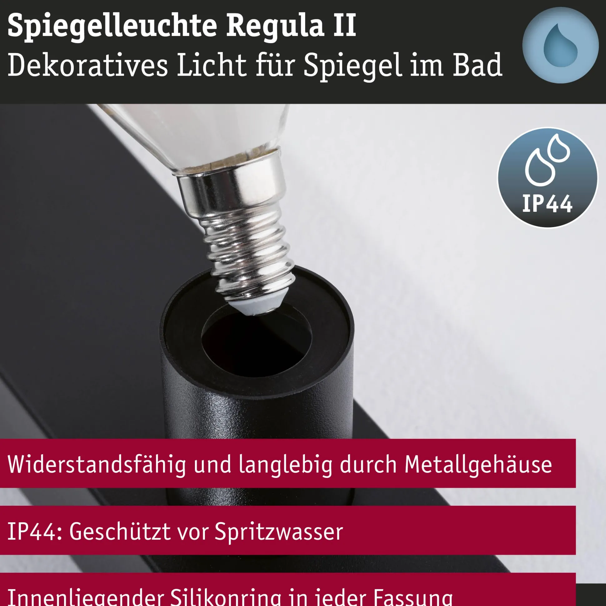 Set Spiegelleuchte - Regula II 4-flammig