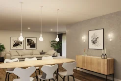 Set Wandleuchte - Ravi + White Lampion