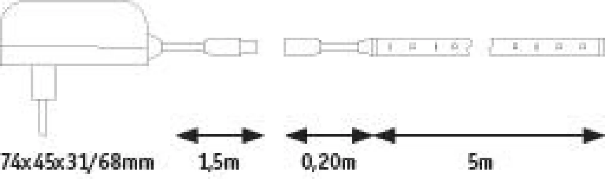 SimpLED LED Strip - Warmweiß Komplettset