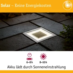 Solar LED Bodeneinbauleuchte - Cube