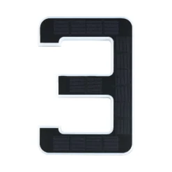 Solar LED Hausnummernleuchte - Nummer 3