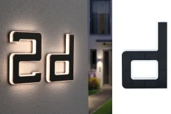 Solar LED Hausnummernleuchte - Buchstabe d