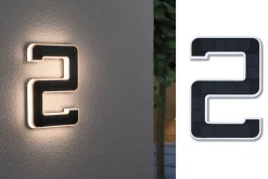 Solar LED Hausnummernleuchte - Nummer 2
