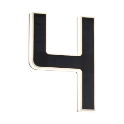 Solar LED Hausnummernleuchte - Nummer 4