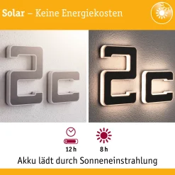 Solar LED Hausnummernleuchte - Buchstabe c