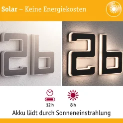 Solar LED Hausnummernleuchte - Buchstabe b