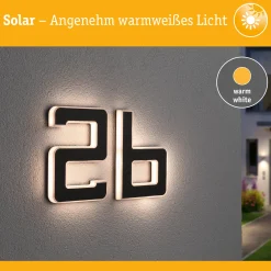 Solar LED Hausnummernleuchte - Buchstabe b