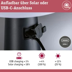 Solar LED Tischleuchte 3-Step-Dim - Ilanga