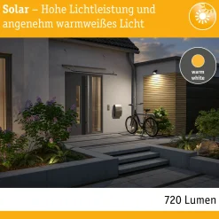 Solar LED Wandfluter - Lesly Dämmerungsgesteuerter Bewegungsmelder (IR)