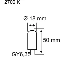 Standard 12V - LED Stiftsockel 1er-Set