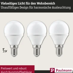 Standard 230V - LED Tropfen 3er-Set