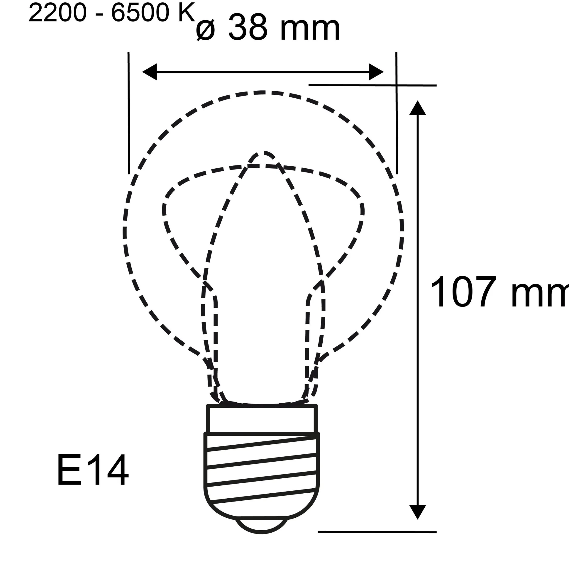 Standard 230V Smart Home Zigbee 3.0 - LED Kerze E14