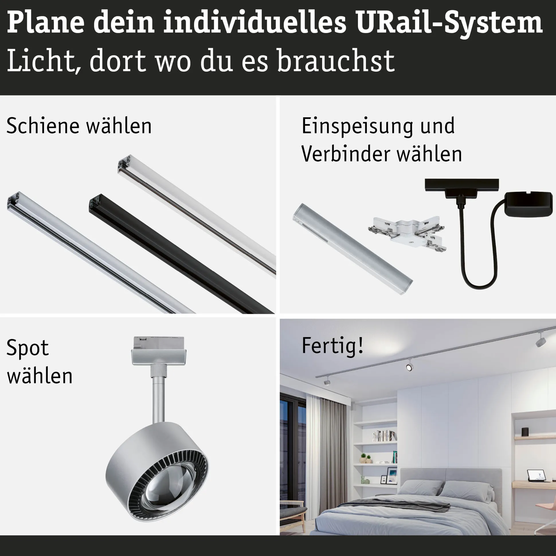 URail Schienenspot - Aldan Einzelspot