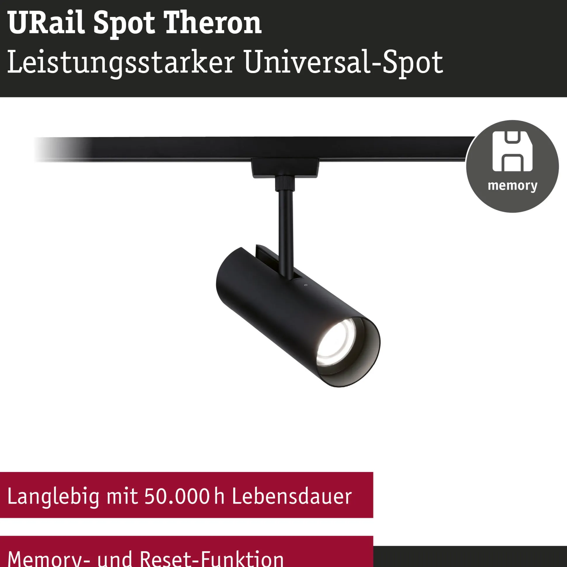 URail Schienenspot - Theron Einzelspot